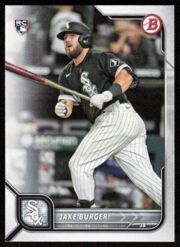 2022 Bowman Jake Burger Rookie Chicago White Sox 17 Ebay