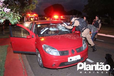 Jovem é agredido a pauladas e a lajotadas em Maringá Plantão Maringá