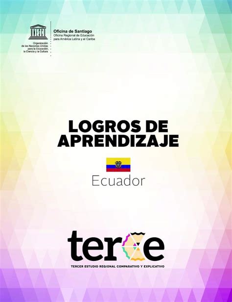 PDF LOGROS DE APRENDIZAJE Unesco Org 3 LOGROS DE APRENDIZAJE