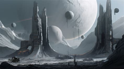 Ai Art Illustration Science Fiction Landscape Space X