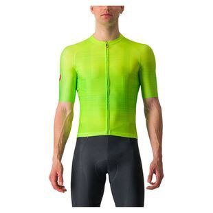 Castelli Mens Aero Race 6 0 Jersey Electric Lime Sportpursuit