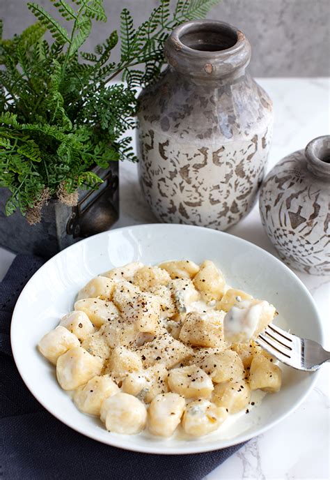 Potato Gnocchi With Gorgonzola Cream Sauce Italian Food Forever