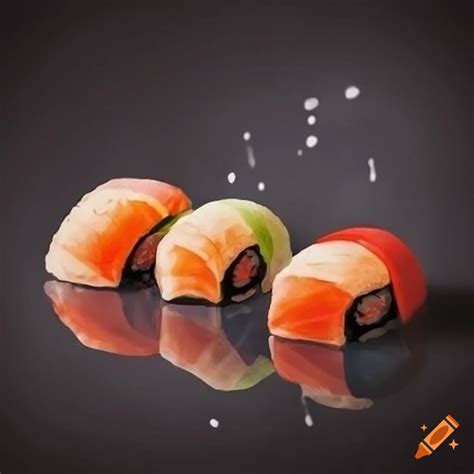 Sushi Themed Wall Art On Craiyon