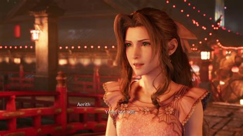 Final Fantasy Vii Remake Aerith In Her Simple Pink Dress Youtube