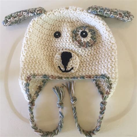 Crochet Dog Hat Toddler Hat Child Hat Child Hat With Earflaps