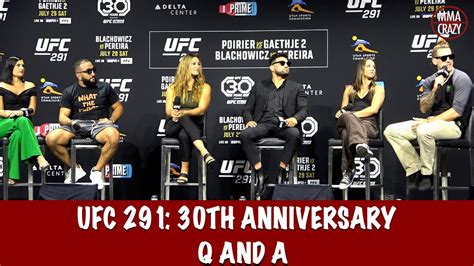 Full Ufc Th Anniversary Q A Kelvin Gastelum Miesha Tate Belal