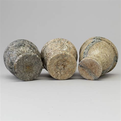 Three 19th Century Marble Mortars Bukowskis