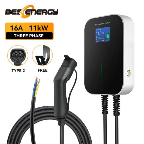 Evse wallbox ev carregador para carro elétrico do veículo 380v tipo 2