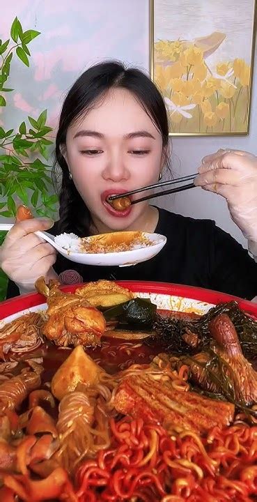 리얼사운드 먹방 Asmr Mukbang Chinese Food روبيان حيّ أو نئ Dai Viet Ep