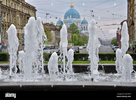 In The Summer Fountains Are Turned On In The Cityit Is Cool Around