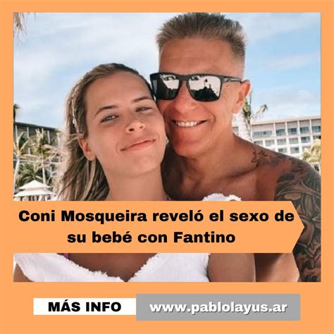 Coni Mosqueira reveló el sexo de su bebé con Fantino Pablo Layús