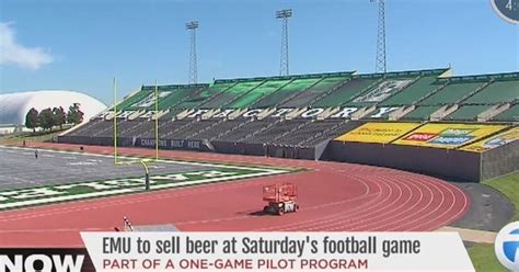 EMU to sell beer at football stadium