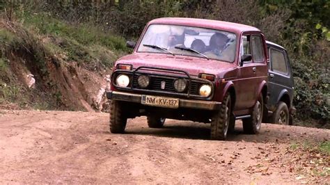 Lada Niva On Motocross Course Youtube