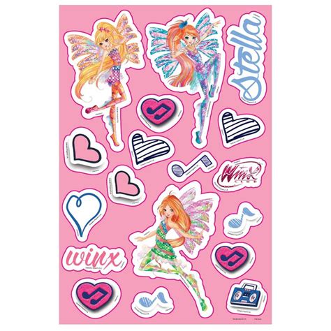 Lot De Stickers Winx 5 Feuilles