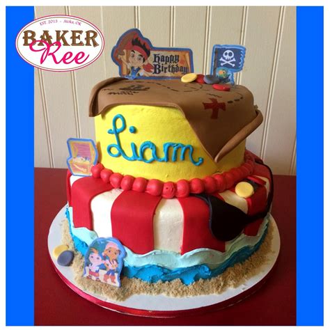 Jake And The Neverland Pirates Birthday Cake Created By Bakerree