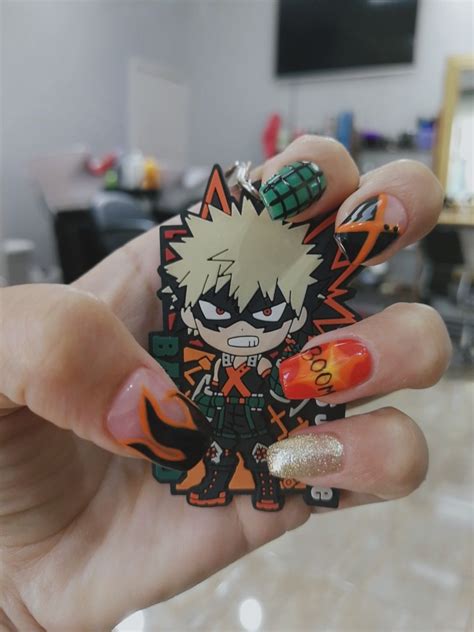 Bakugo Nails U As De Anime Como Hacer Manicura Francesa Manicura De