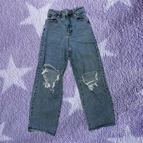 Wild Fable Baggy Straight Leg Ripped Jeans Size Depop