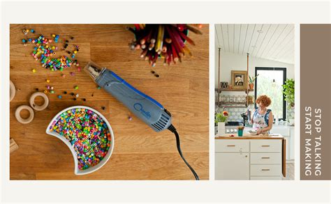 Mini Heat Gun For Crafts Dual Temp Hot Air Gun Tool For Epoxy Resin Shrink Wrap Vinyl