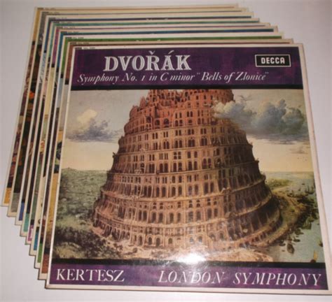 Decca Sxl Uk Narrow Band Dvorak Symphonies Nos Lso Kertesz Lp