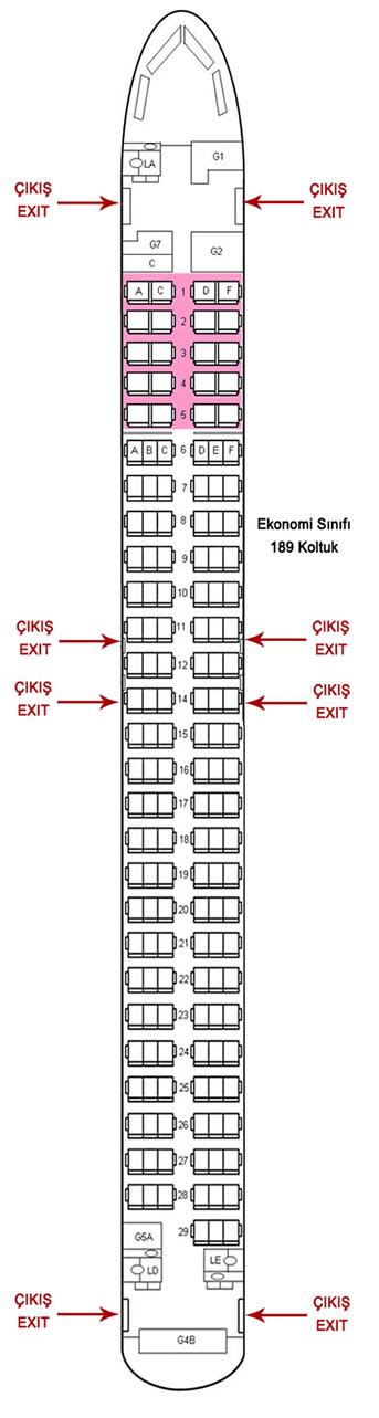 Boeing 737 800 Seating Plan Singapore Airlines