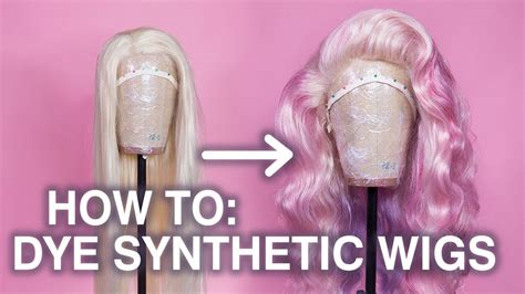 How To Dye A Synthetic Wig Method For Lace Fronts Youtube