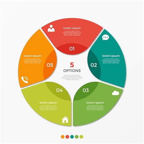 Premium Vector Vector Circle Chart Infographic Template Options