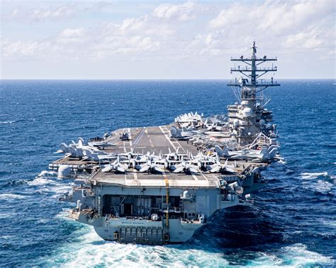 Dvids Images Uss Ronald Reagan Cvn 76 Steams In Formation With