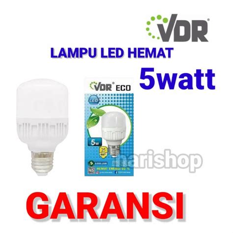 Jual Lampu Listrik Led Hemat Vdr Watt Garansi Shopee Indonesia