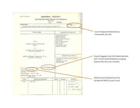 Introduction To Court Dockets Part B Examples From The Court Of