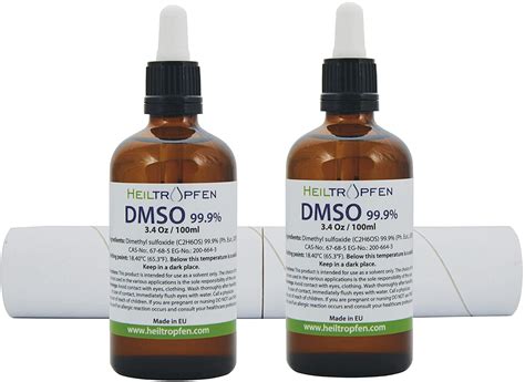 2X DMSO 99.9% Pharma Grade, Low Odor - Dimethyl sulfoxide Liquid (2X 3. ...