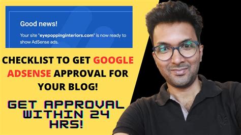 Checklist To Get Google AdSense Approval For Your Blog Get Approval