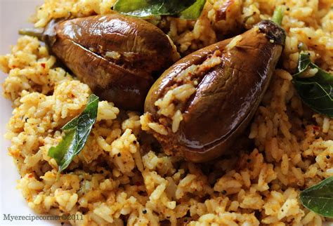 Mye S Kitchen Vangi Bath Brinjal Rice Recipe