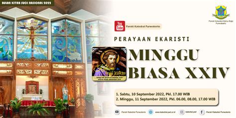 Misa Minggu Biasa XXIV September 2022 Paroki Katedral Kristus Raja