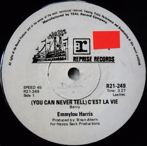 Emmylou Harris You Never Can Tell Cest La Vie 1977 Vinyl Discogs