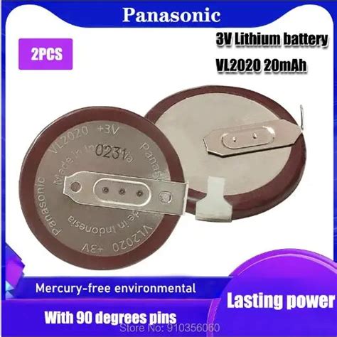 Pcs Original Panasonic Vl V Rechargeable Lithium Battery