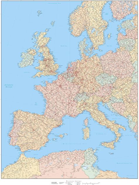 Map Of Rivers In Western Europe