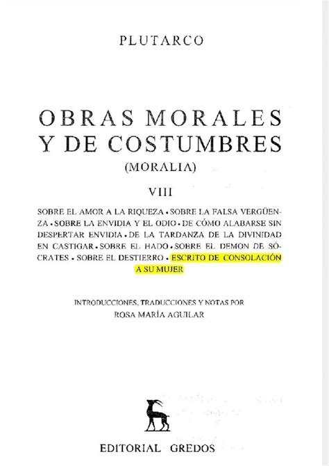 Pdf Tomo Viii Obras Morales Y De Costumbres Plutarco Escrito De