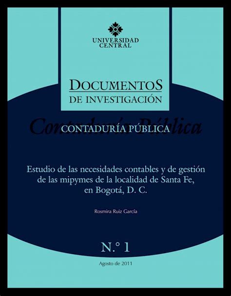 Pdf Estudio De Las Necesidades Contables Y De Gesti N Estudio De