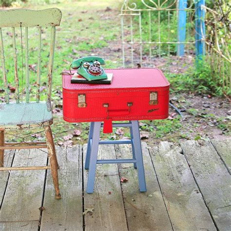 Diy Repurposed Vintage Suitcase Side Table