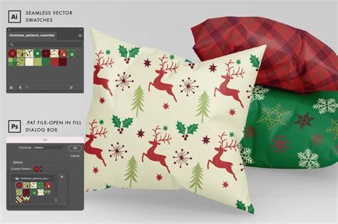 12 Seamless Christmas Patterns By Eyestigmatic Design TheHungryJPEG