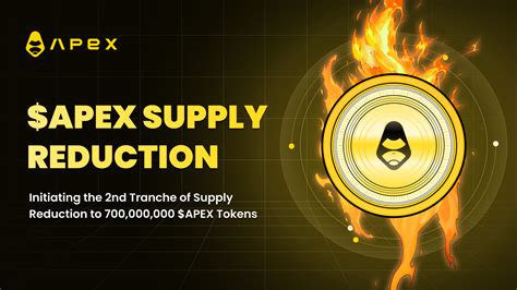 Apex Supply Reduction Token Burn Tranche 2 Complete Apex Dex