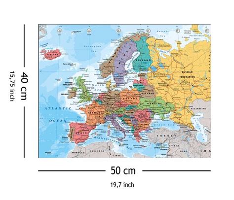 Polityczna Mapa Europy Plakat X Cm Erli Pl