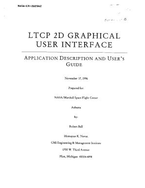 Fillable Online Ntrs Nasa LTCP 2D GRAPHICAL USER INTERFACE Ntrs Nasa