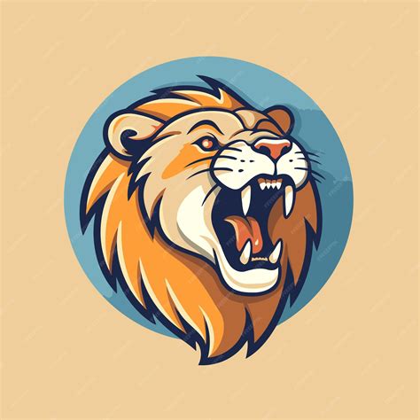 Premium Vector Lion Head Mascot Lion Head Vector Illustration For