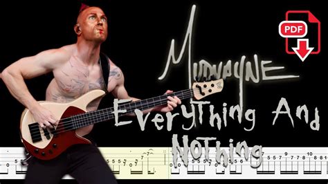 Mudvayne Everything And Nothing Bass Tabs Notation Chamisbass