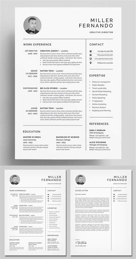 Professional Impressive Resume Cv Templates Artofit