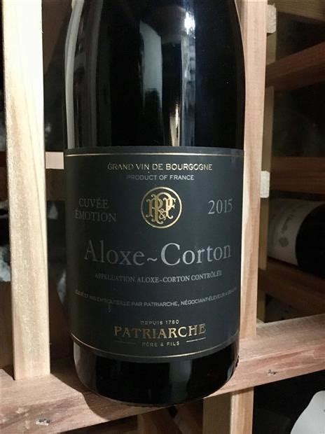 2018 Patriarche Père et Fils Aloxe Corton Cuvée Emotion France