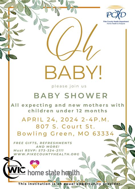 Community Baby Shower April Th Pike County Health Department Home