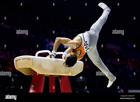 Liverpool Loran De Munck In Action During The Mens Vaulting Event At