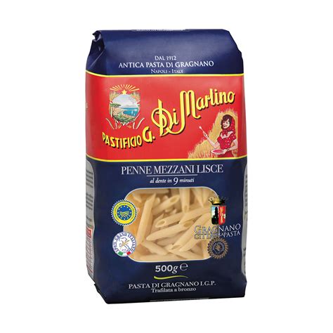 Packs Of Penne Mezzani Lisce G Pasta Di Martino